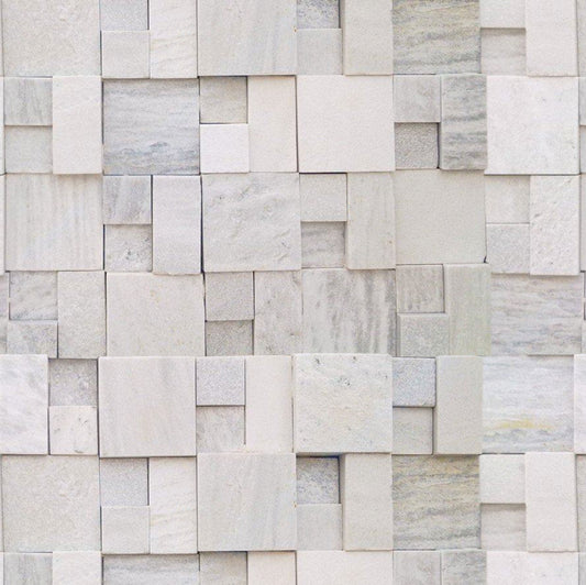 3d Grey Cladding Wallpaper