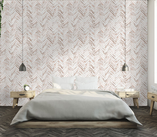 Aged Herringbone Wallpaper