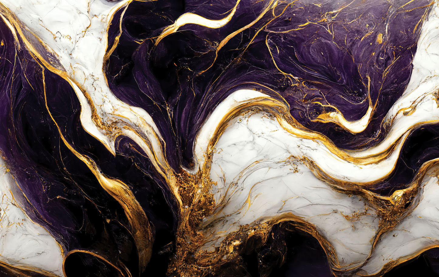 Amethyst Marble Mural