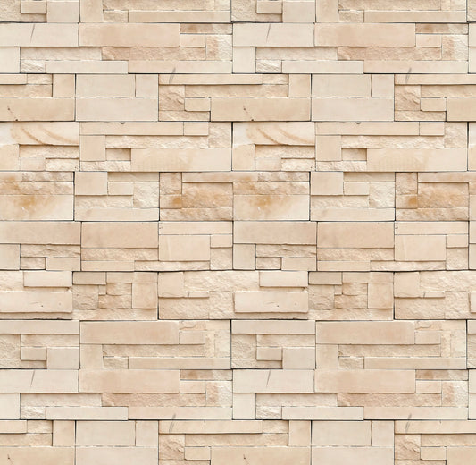 Beige Mosaic Wallpaper