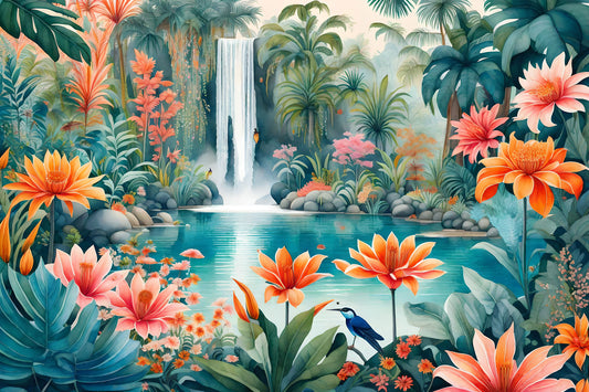 Bright Benta Falls Mural