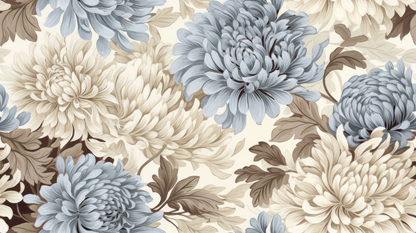 Delphinium Flowers Mural