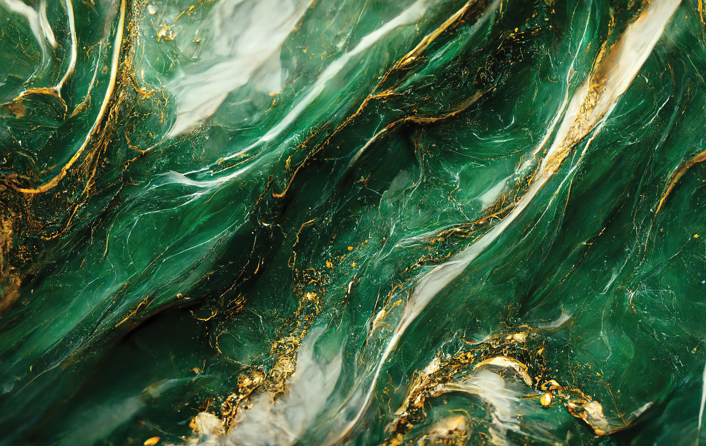 Emerald Marble Mural