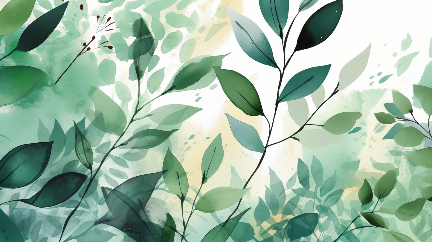 Faded Greens Mural