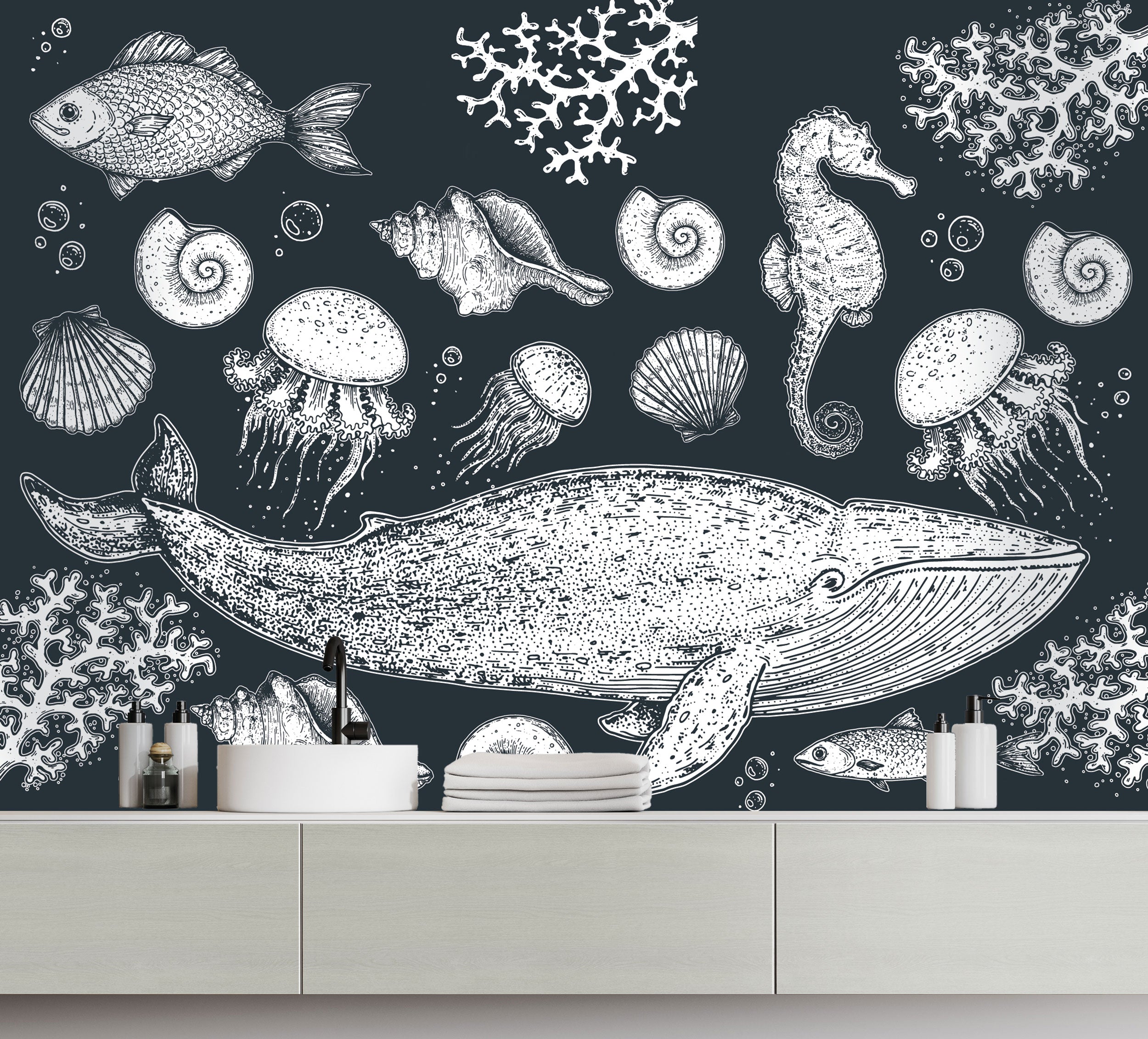 Jonah Sketch Mural – Wallpaper Warehouse SA