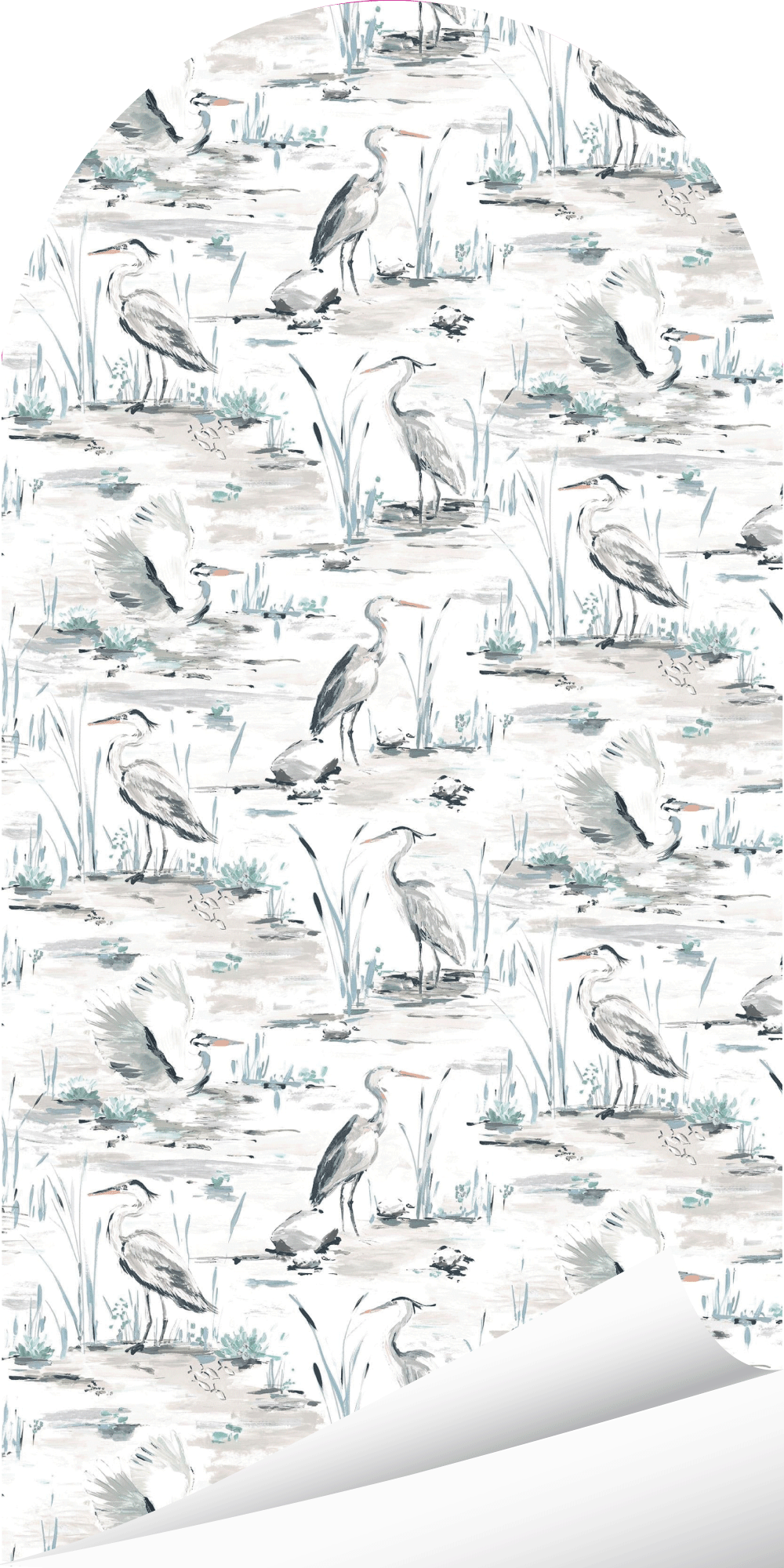 Linear Brush Heron Arch