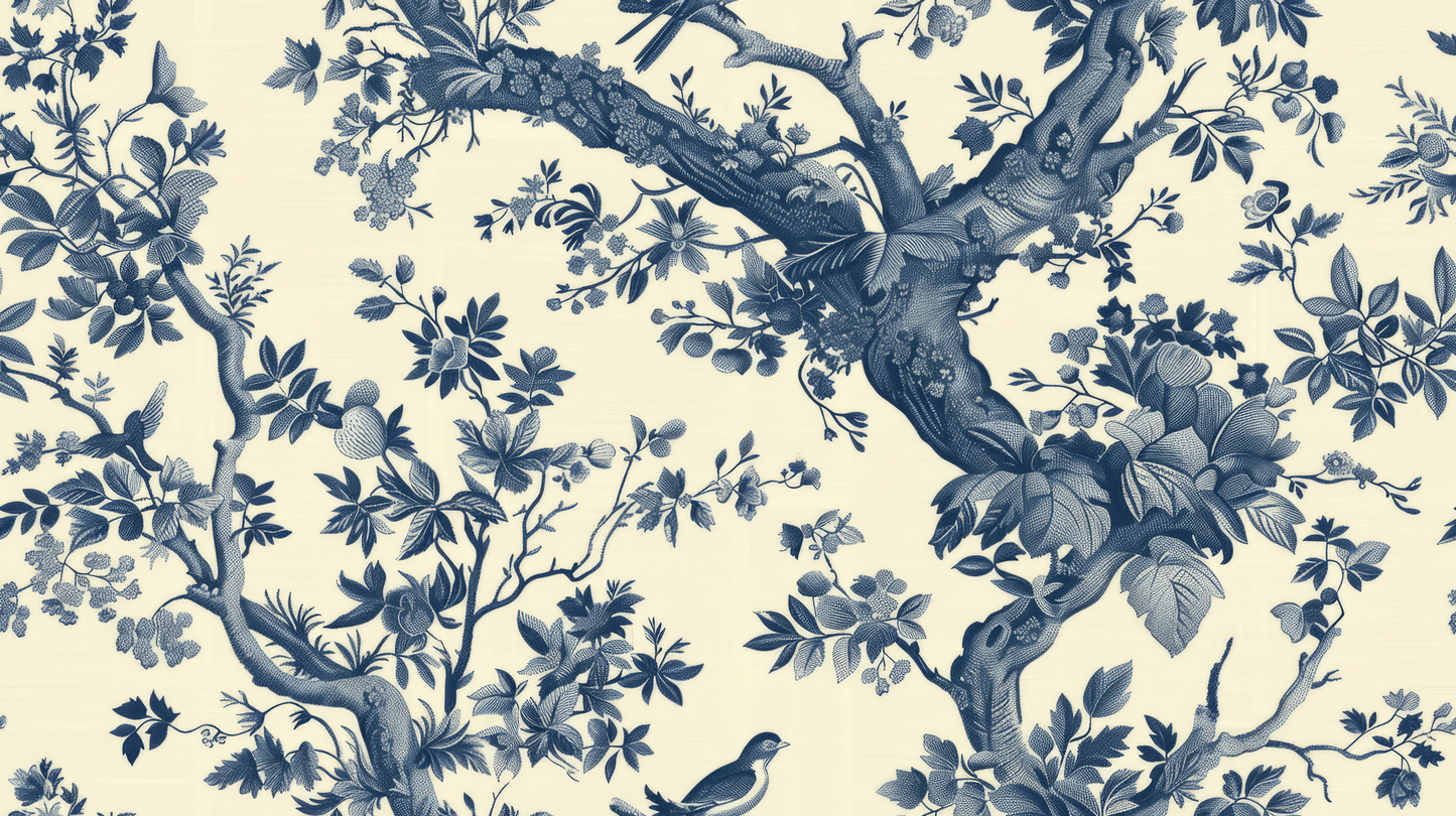 Ornate Chinoiserie Mural