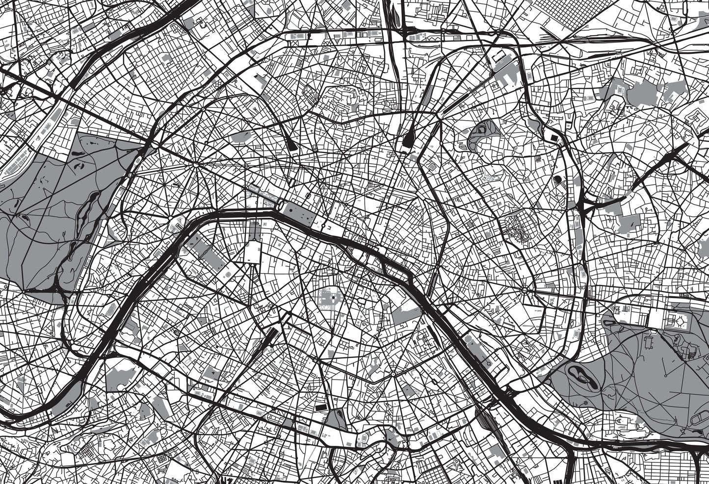 Paris Map Mural
