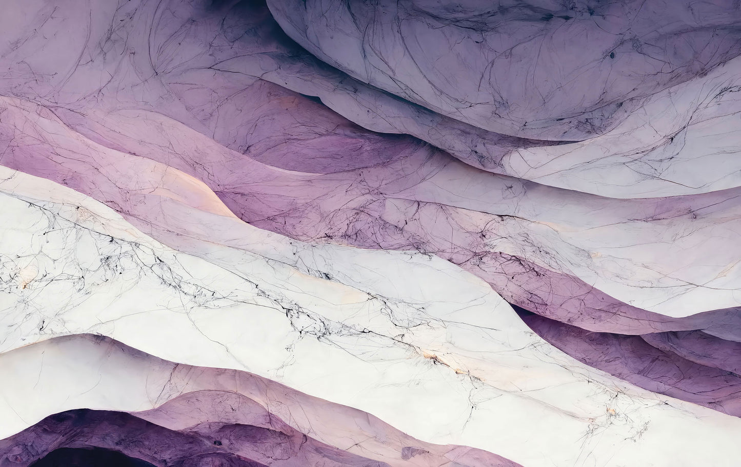 Purple Parlour Marble Mural