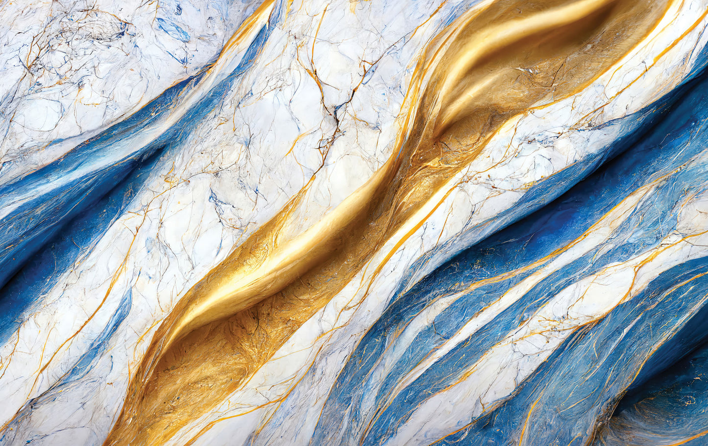 Sapphire Marble Mural