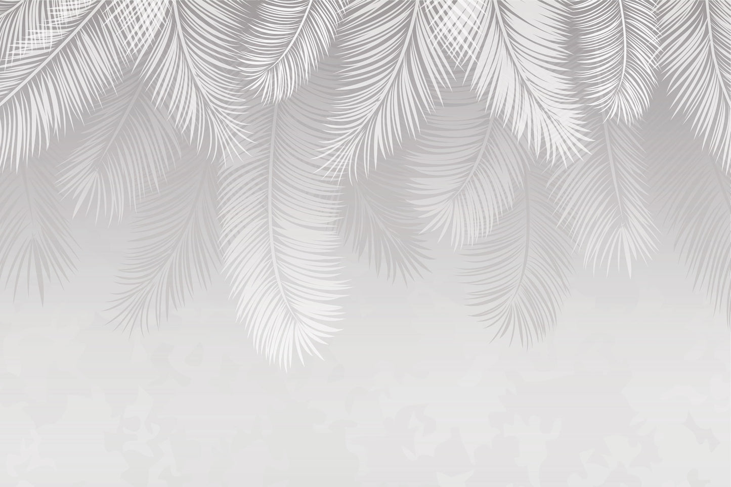 Snowfall Palms Mural
