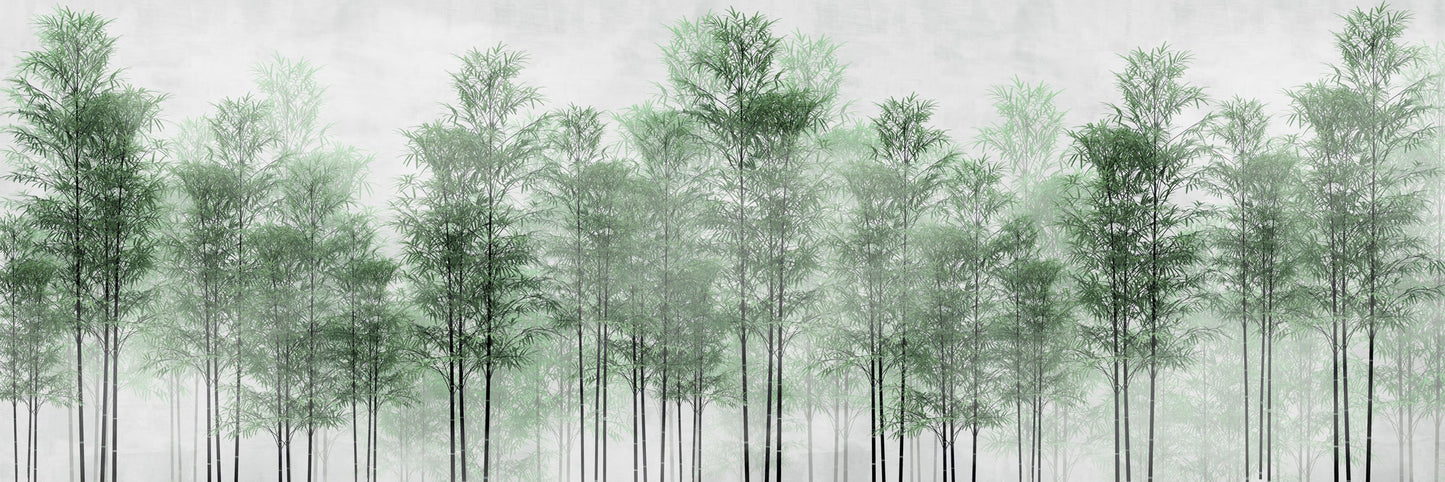 Soft Pine Brushes Mural