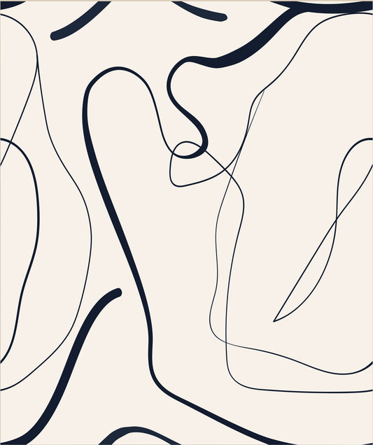 Squiggle Lines Mural