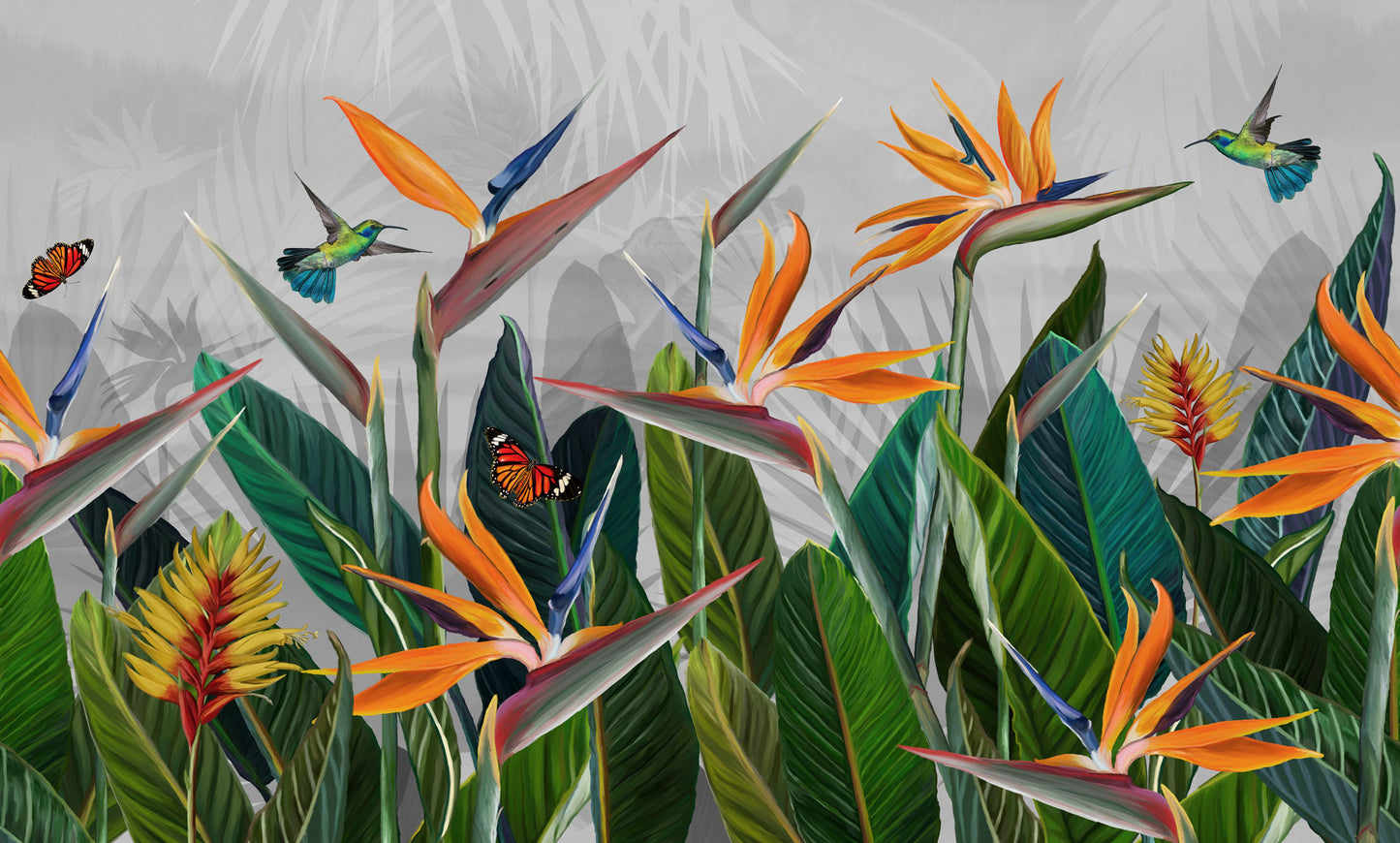 Strelitzia Paradise Mural