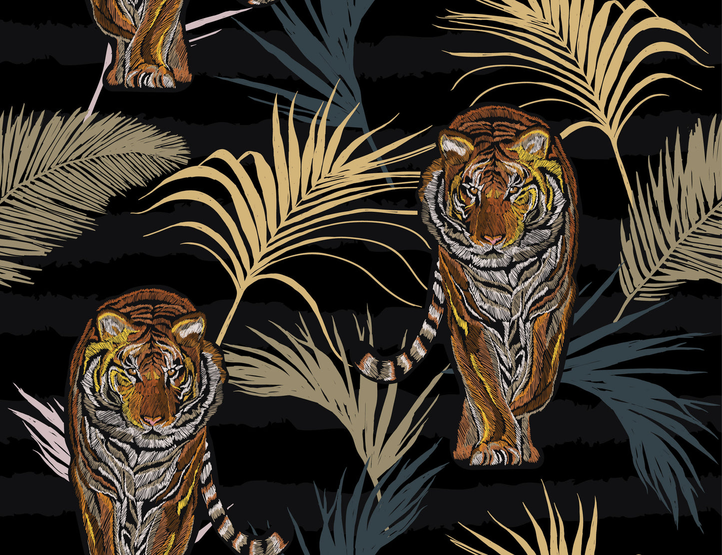 Tiger Parade Wallpaper