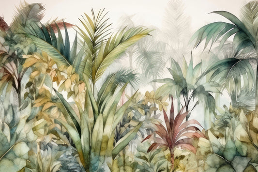 Watercolour Eden Mural