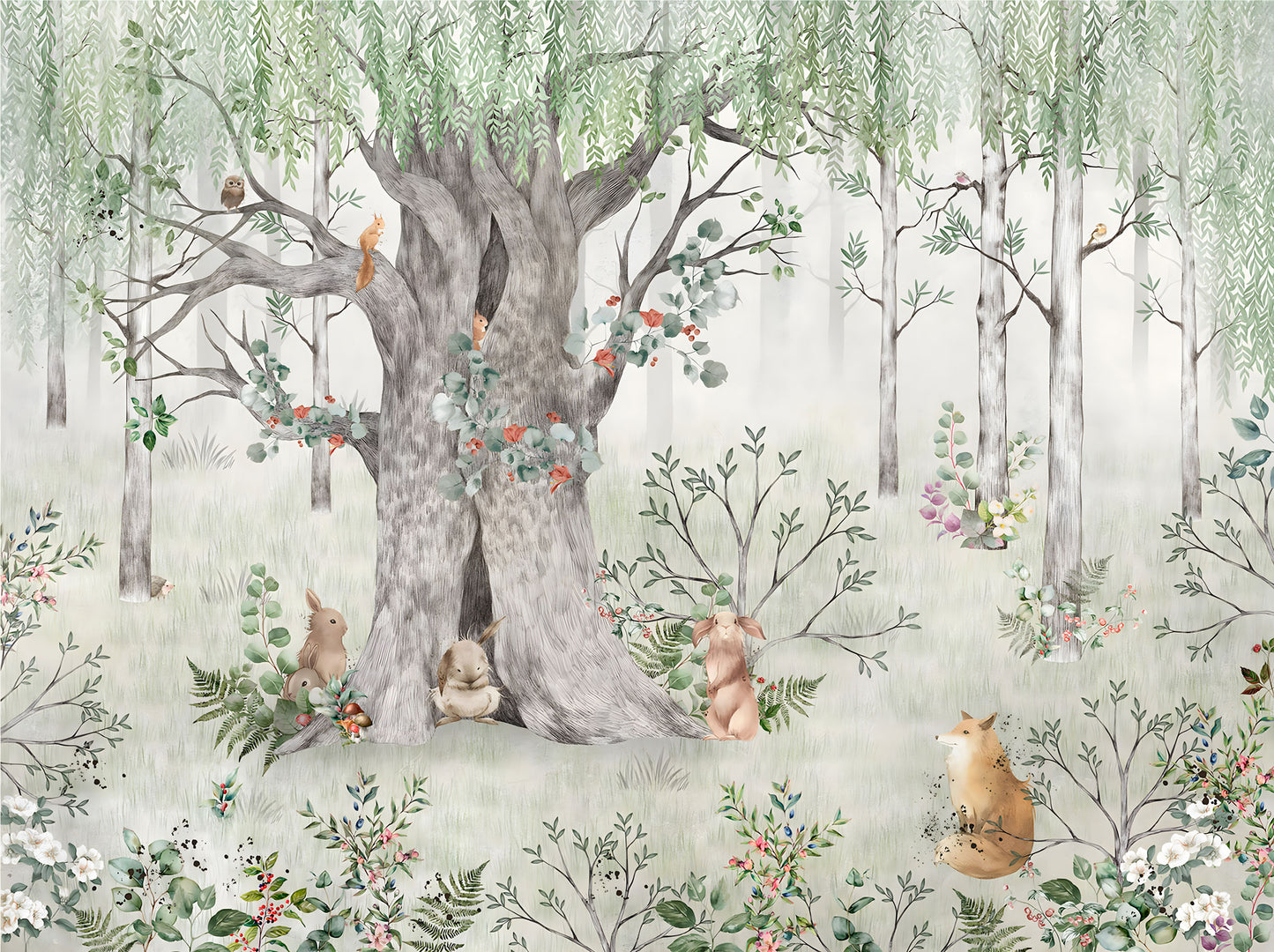 Woodland Mornings Mural