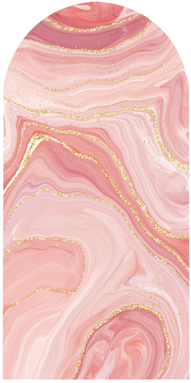 Pink Swirl Marble Arch