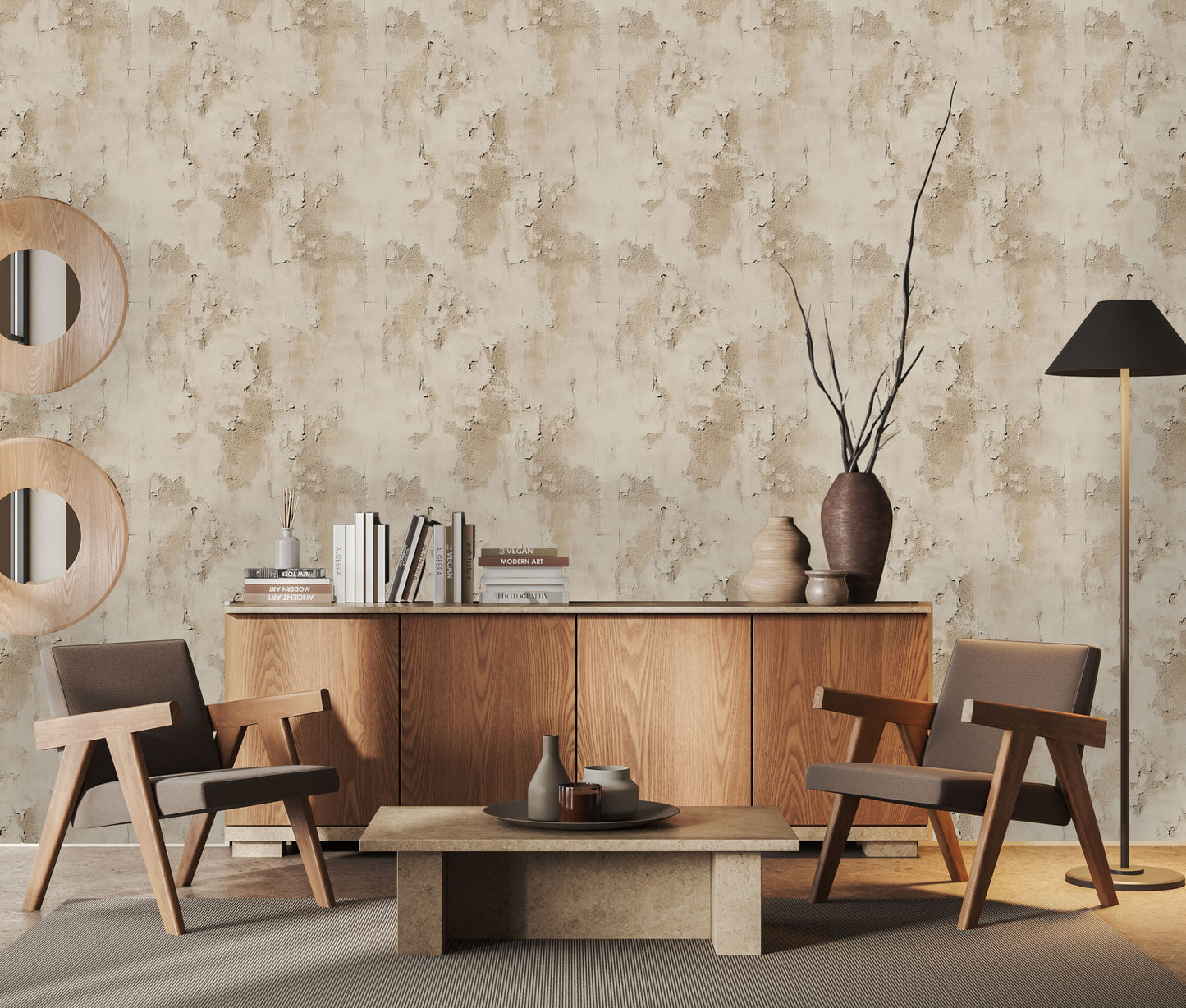 Washed Plaster Wallpaper