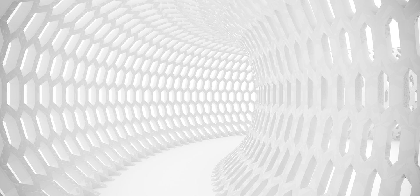 3D Cone Swirl Mural