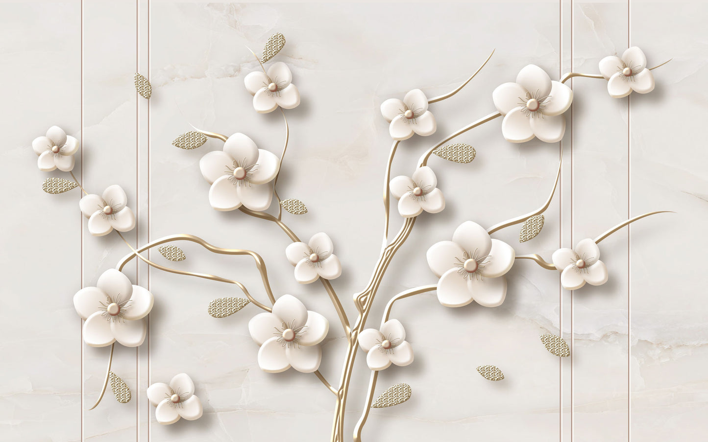 3D Flower Pop Mural
