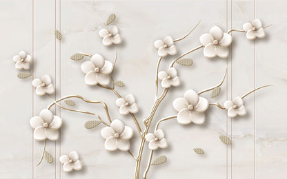 3D Flower Pop Mural