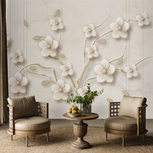 3D Flower Pop Mural
