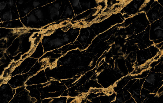 Black Grain Marble Mural