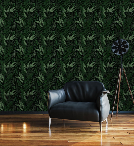 Botanics Dark Wallpaper