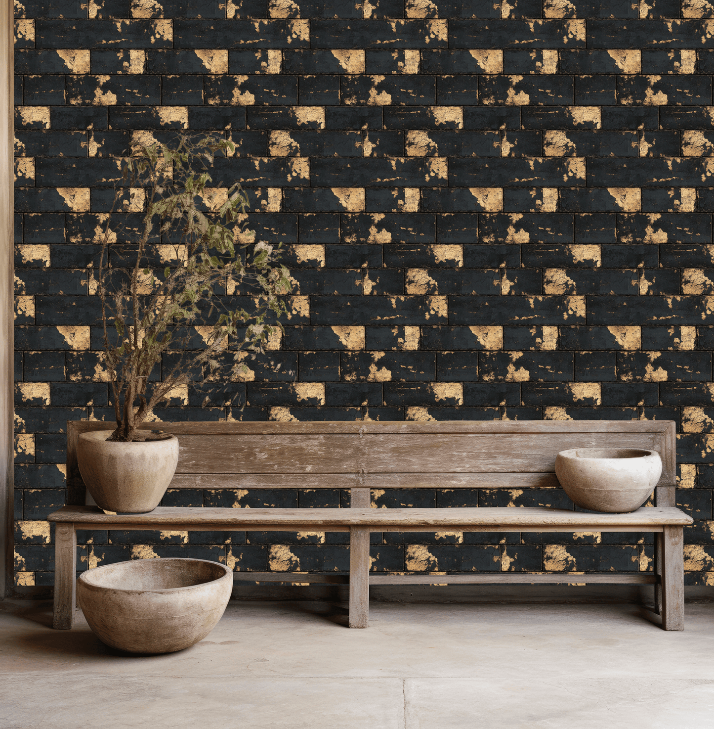 Burnt Brick Wallpaper