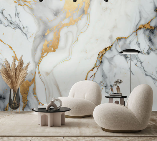 Champagne Marble Mural
