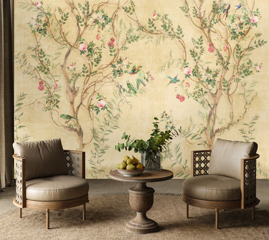 Chinoiserie Vintage Mural