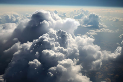 Cumulonimbus Clouds Mural