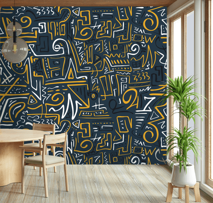 Deliza Squiggle Art Mural