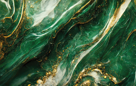 Emerald Marble Mural