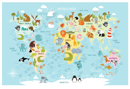 Fun Adventures Map Mural