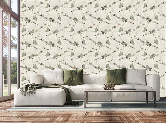 Heron Herd Wallpaper