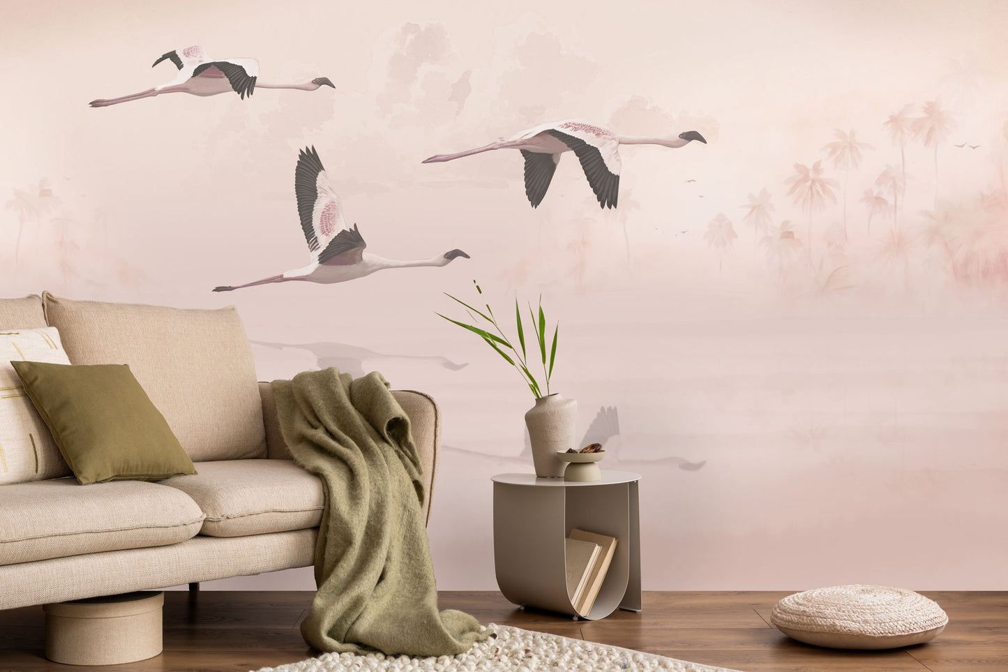 High Blush flights Mural