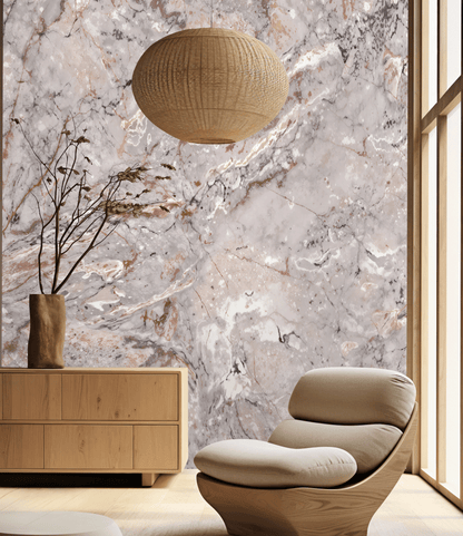 Mocha Marble Mural