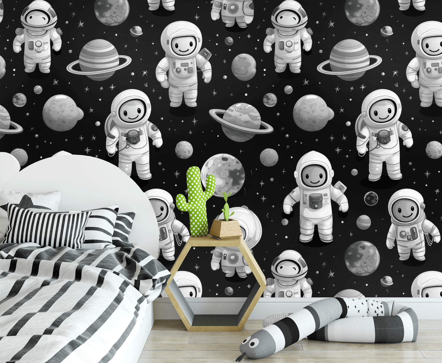Night Moon Astro Mural