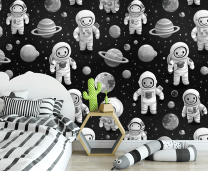 Night Moon Astro Mural