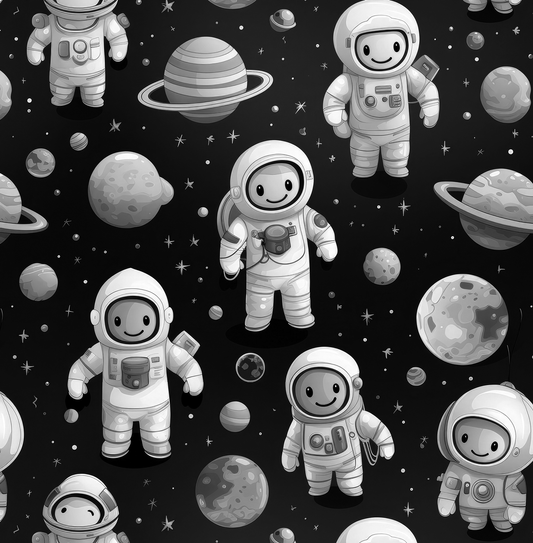 Night Moon Astro Mural