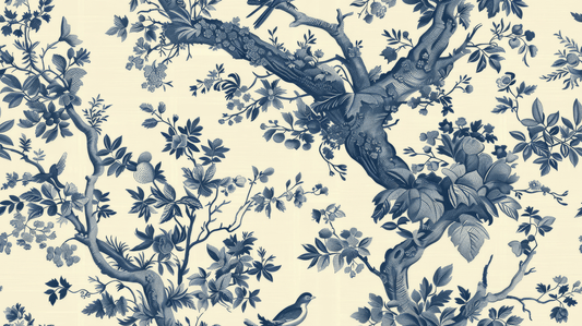 Ornate Chinoiserie Mural