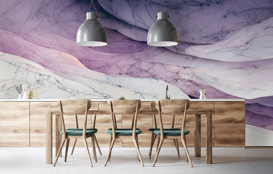 Purple Parlour Marble Mural