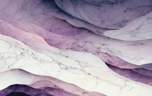 Purple Parlour Marble Mural