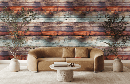 Rustic Timber Mural