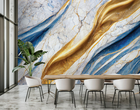 Sapphire Marble Mural