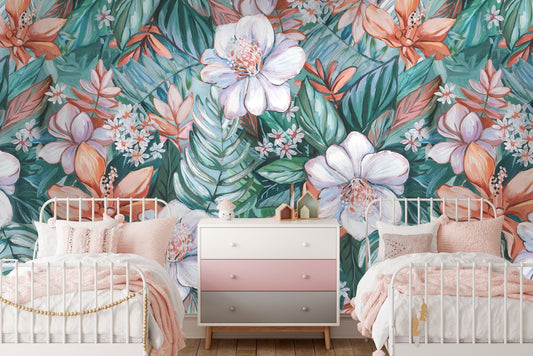 Serene Posy Mural