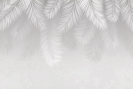 Snowfall Palms Mural