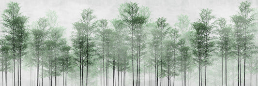 Soft Pine Brushes Mural